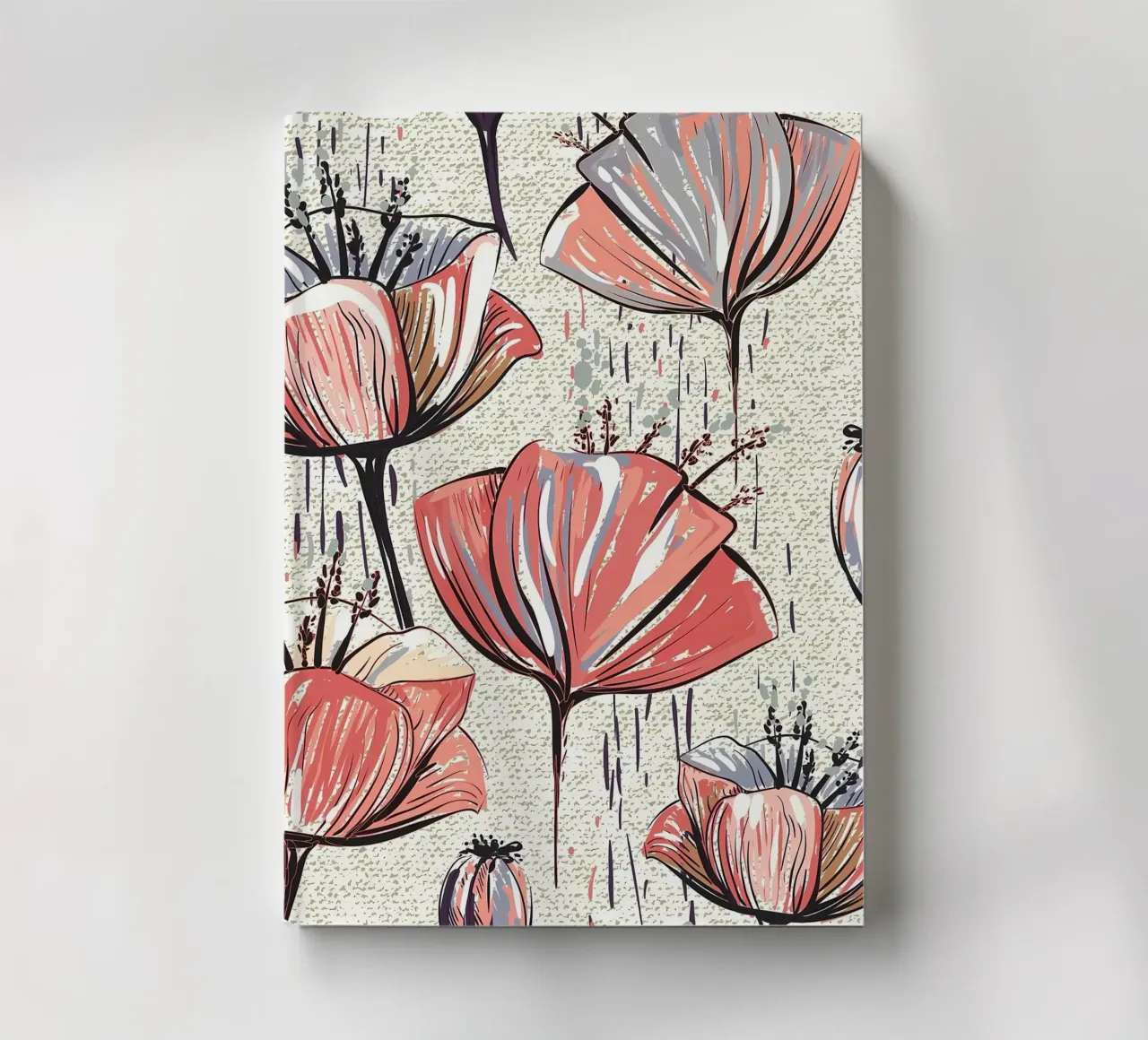 Retro Flower Pattern 05 notebook by diedrich