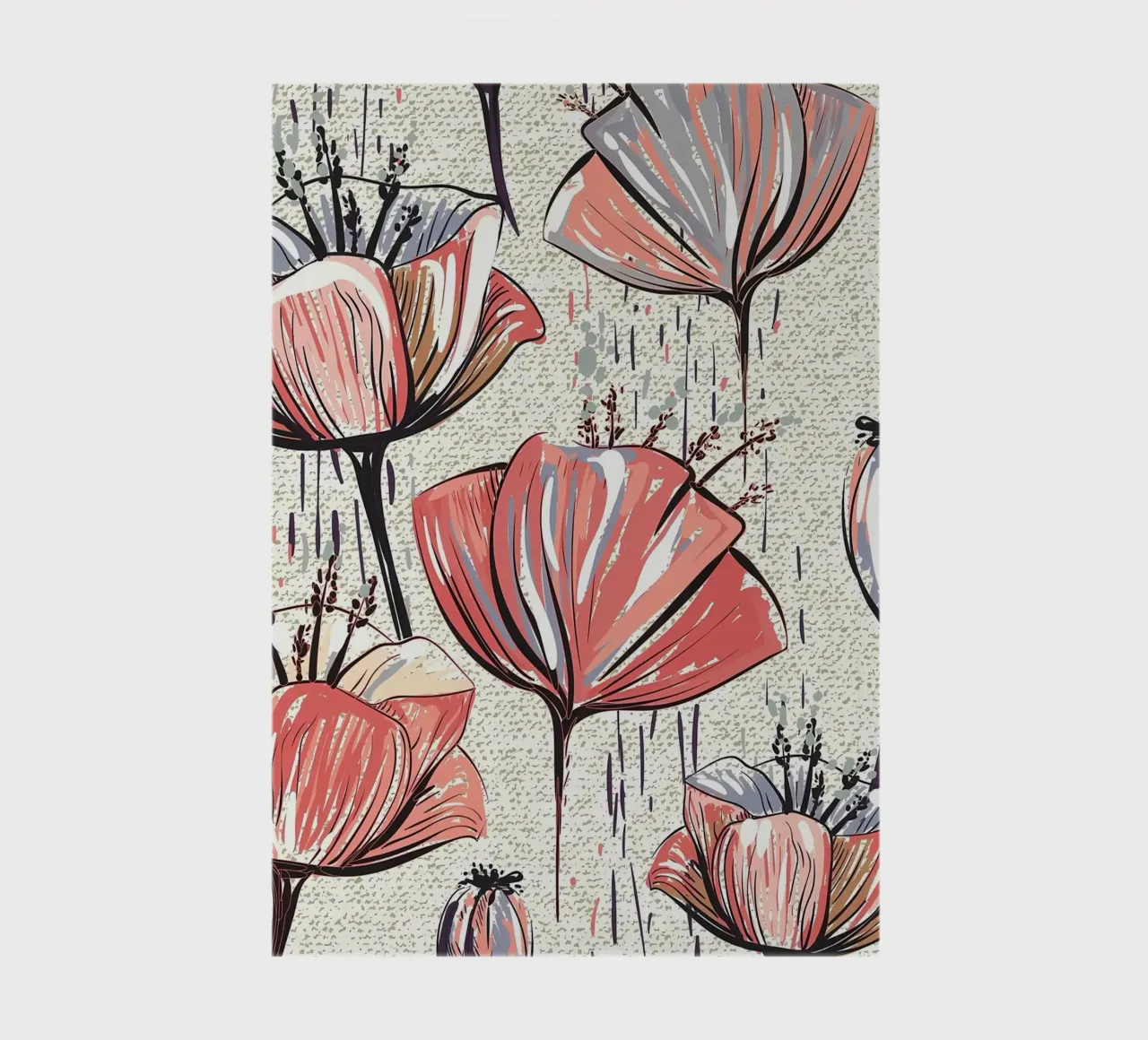 Retro Flower Pattern 05 notebook by diedrich