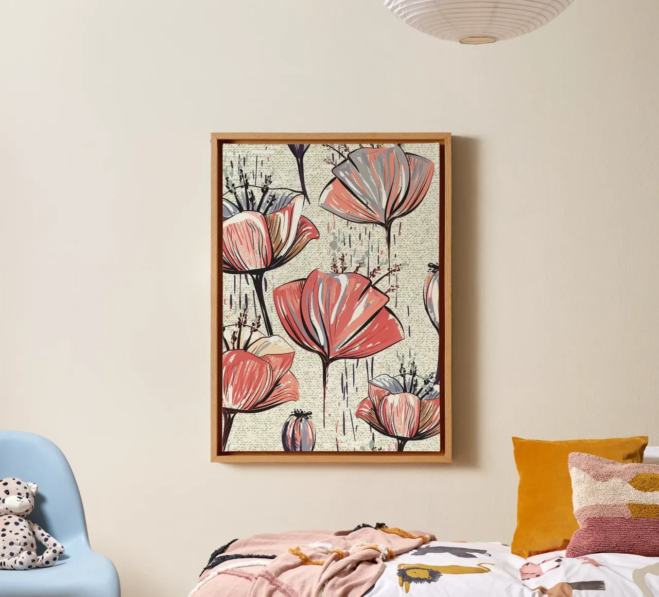Retro Flower Pattern 05 canvas by diedrich