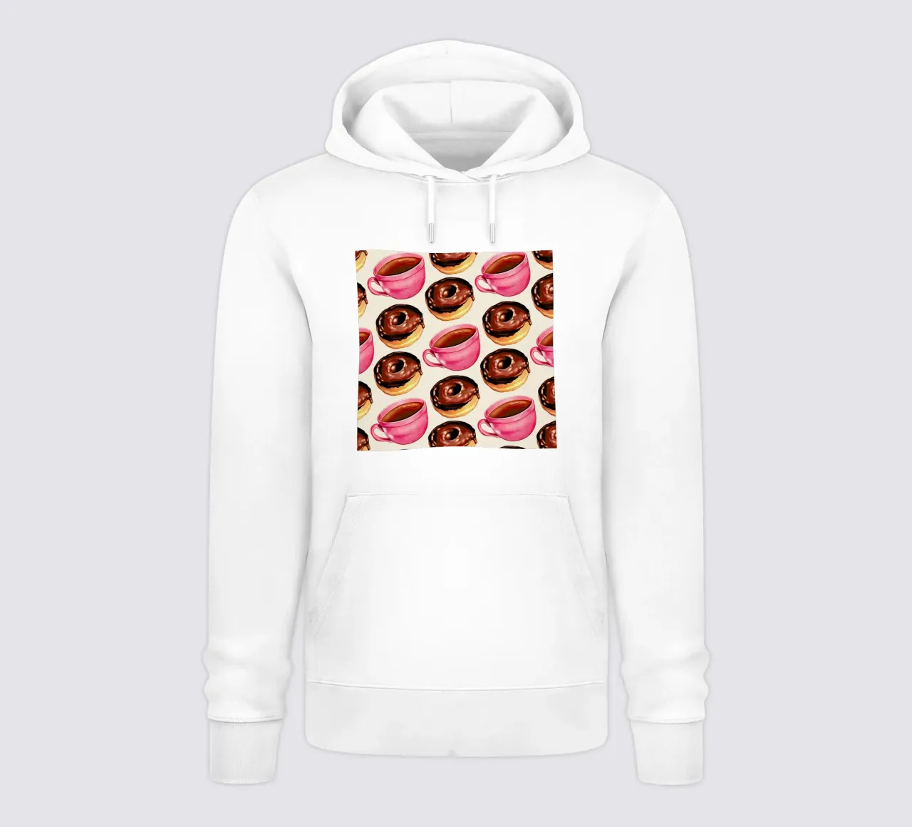 Coffee Patterns Coffee Chocolate felpa con cappuccio da Kelly Gilleran