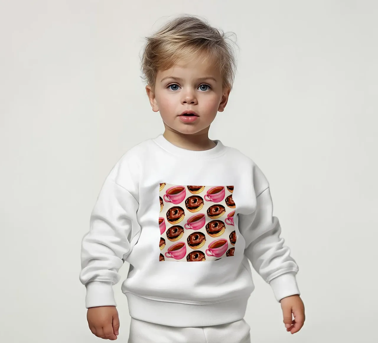 Coffee Patterns Coffee Chocolate felpa neonato da Kelly Gilleran