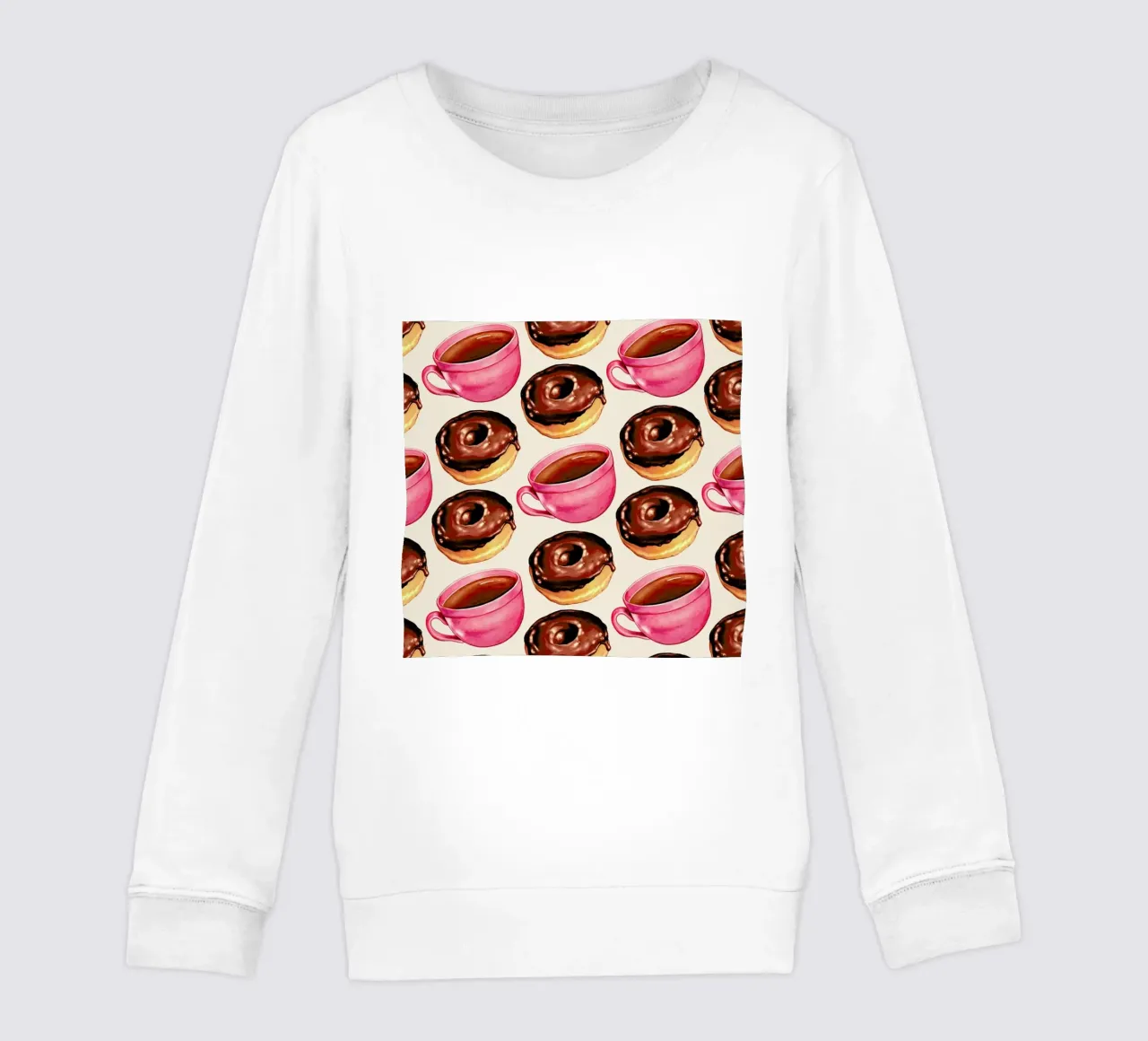 Coffee Patterns Coffee Chocolate felpa bambino da Kelly Gilleran