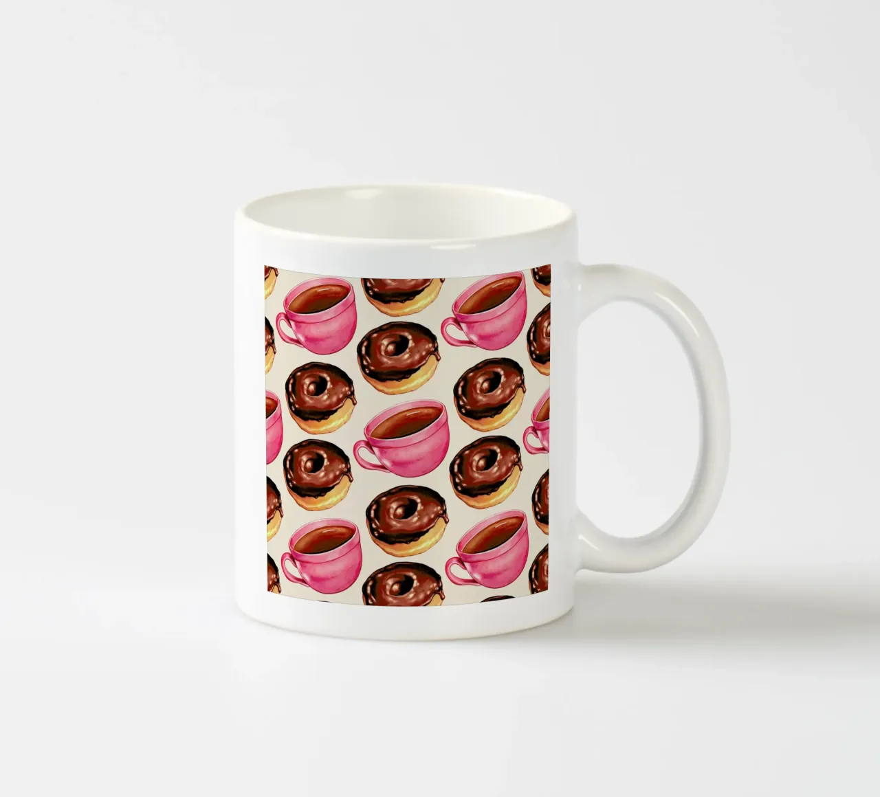 Coffee Patterns Coffee Chocolate Keramik Tasse von Kelly Gilleran