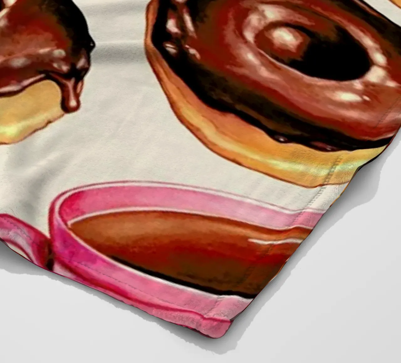 Coffee Patterns Coffee Chocolate coperta in pile da Kelly Gilleran