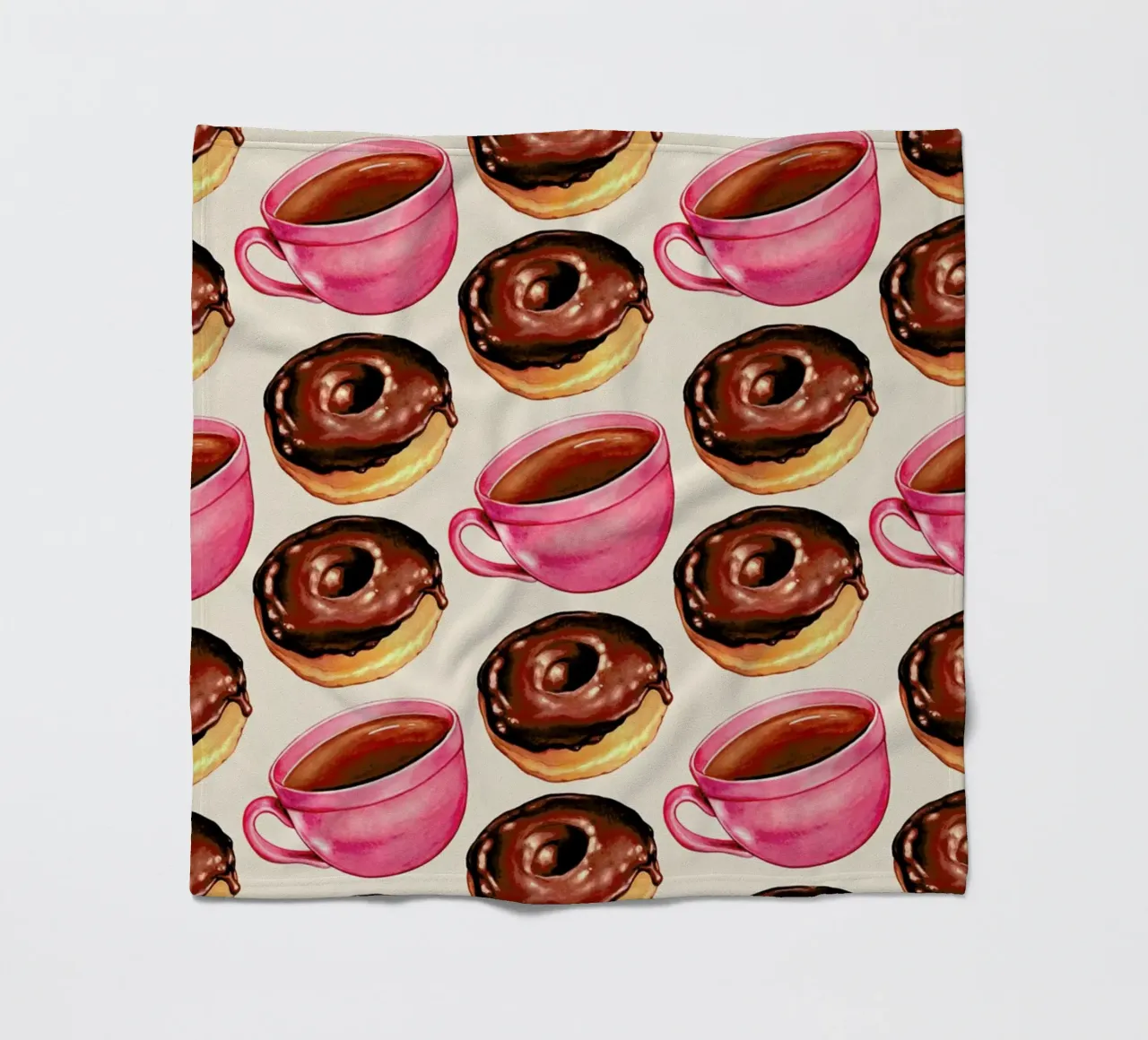 Coffee Patterns Coffee Chocolate coperta in pile da Kelly Gilleran