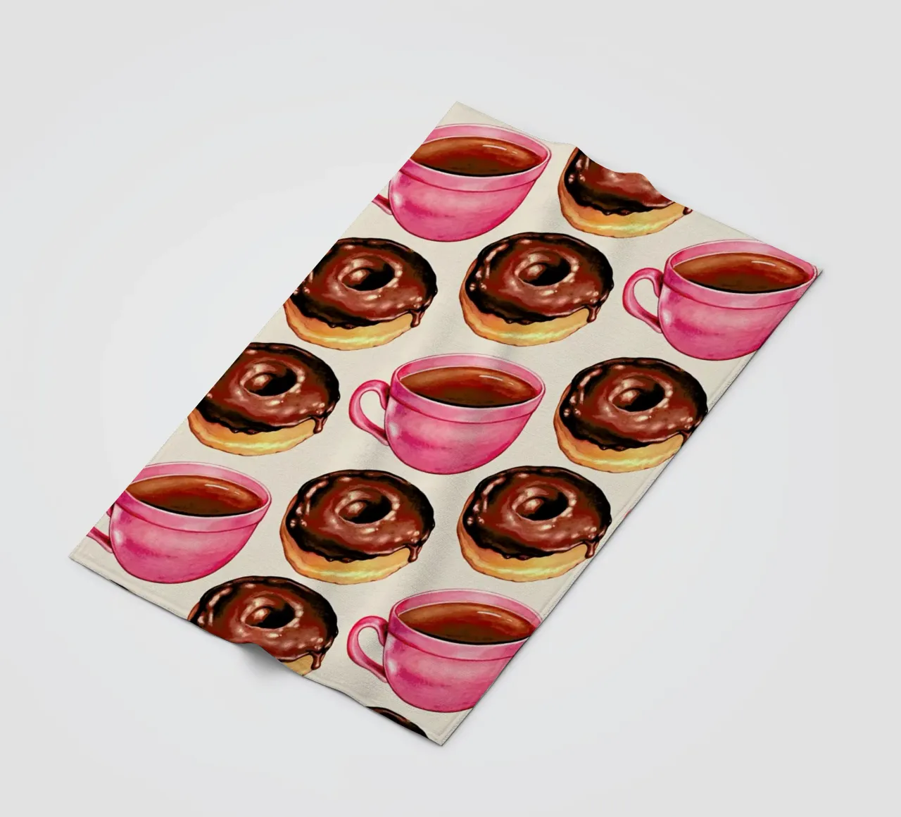 Coffee Patterns Coffee Chocolate coperta in pile da Kelly Gilleran