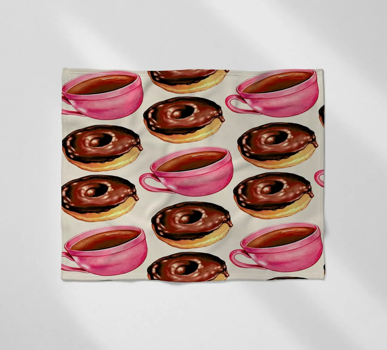 Coffee Patterns Coffee Chocolate coperta in pile da Kelly Gilleran
