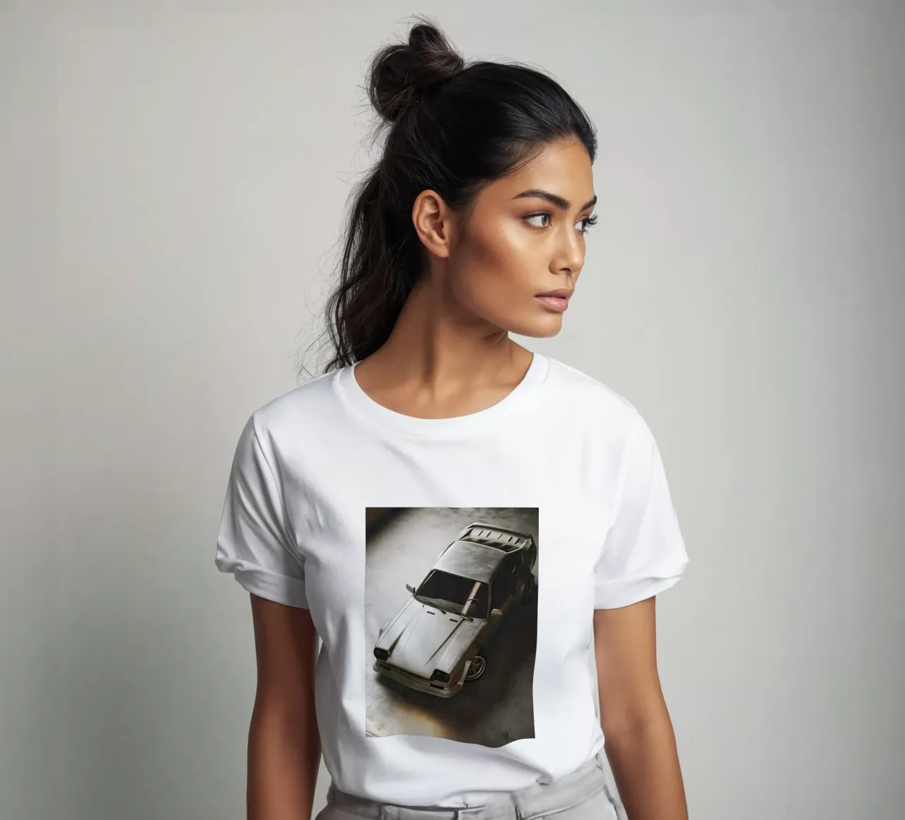 Auto in stile monocromatico t-shirt da CAR EDITION