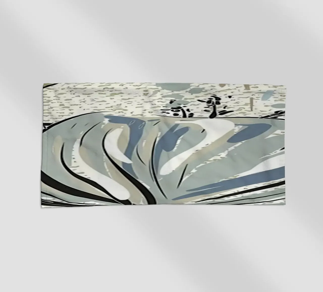 Retro Flower Pattern 04 beach towel by diedrich