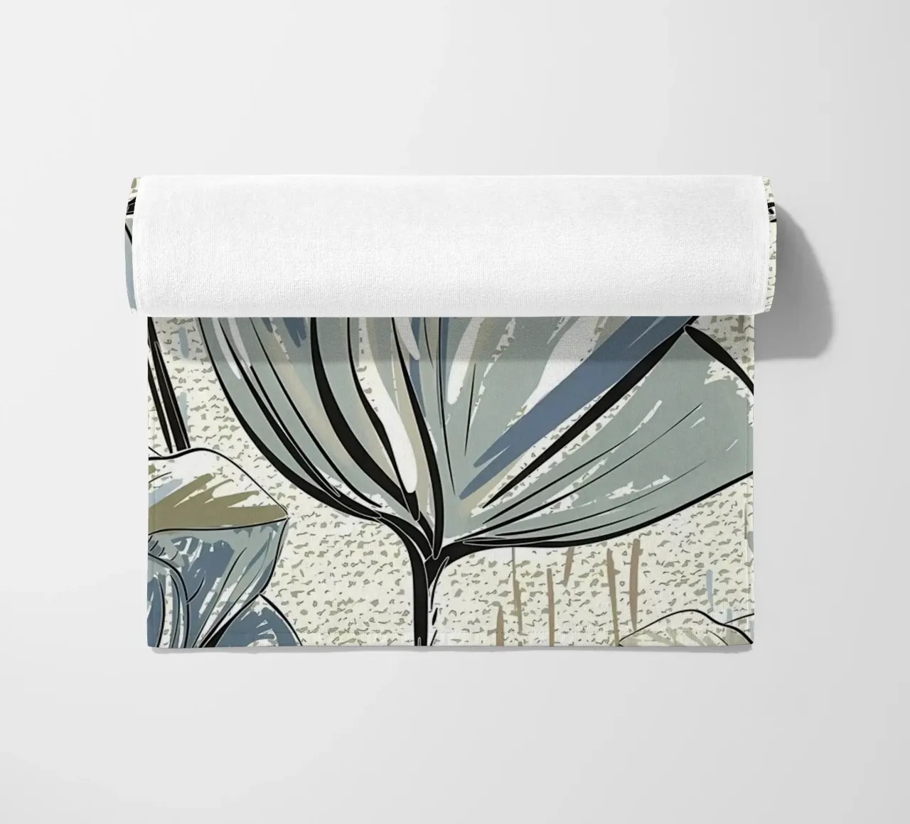 Retro Flower Pattern 04 beach towel by diedrich