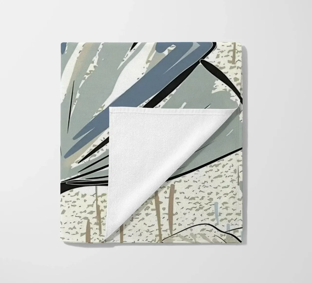 Retro Flower Pattern 04 beach towel by diedrich