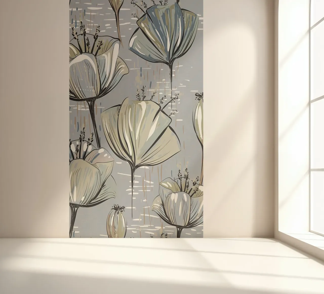 Retro Flower Pattern 03 photo wallpaper by diedrich