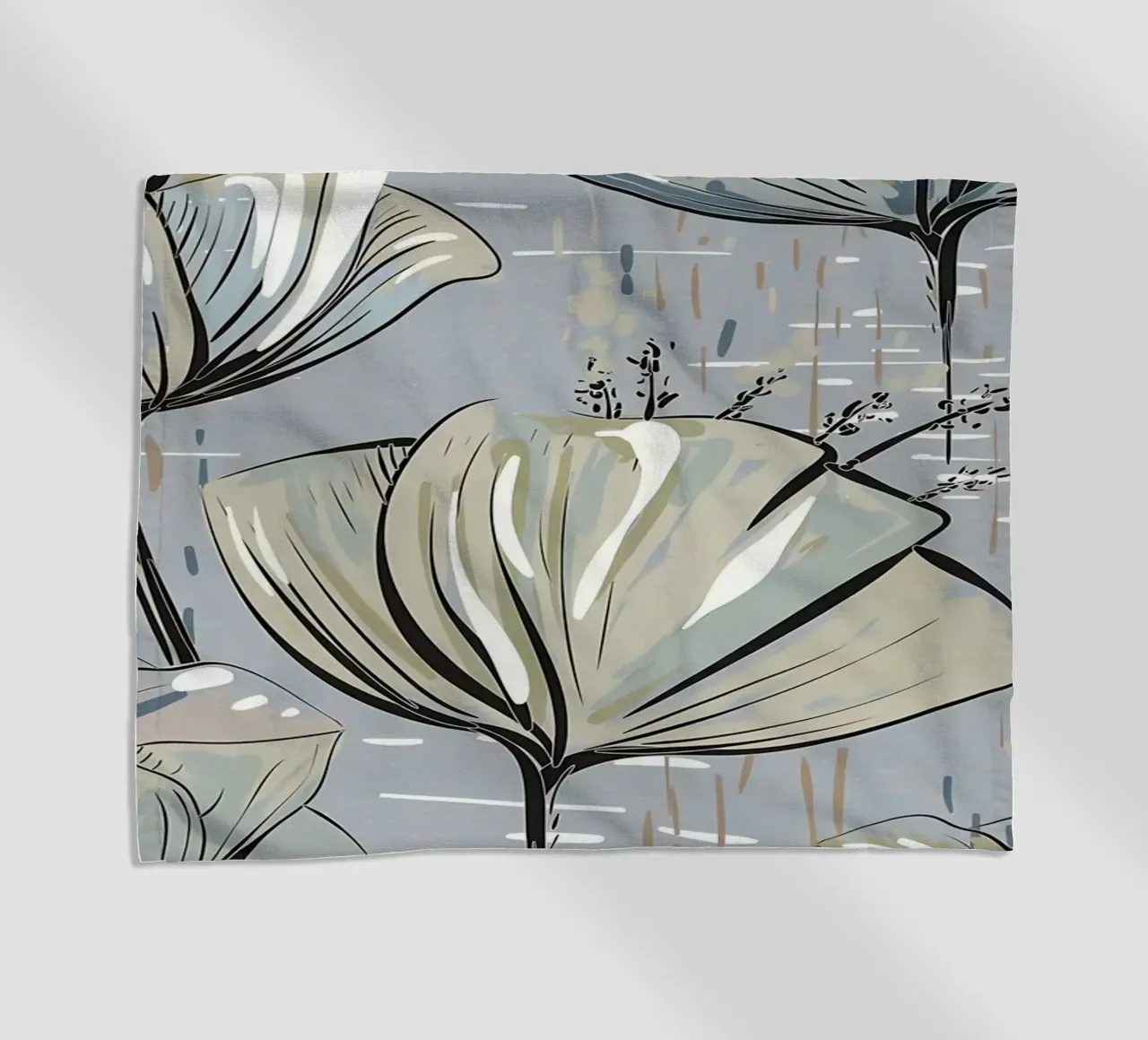 Retro Flower Pattern 03 beach towel by diedrich