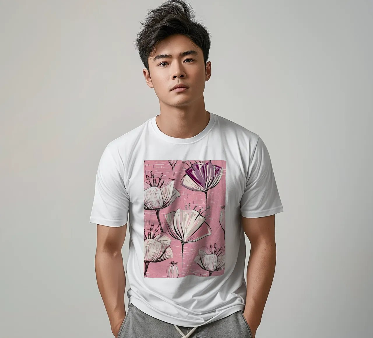 Retro Flower Pattern 01 t-shirt by diedrich