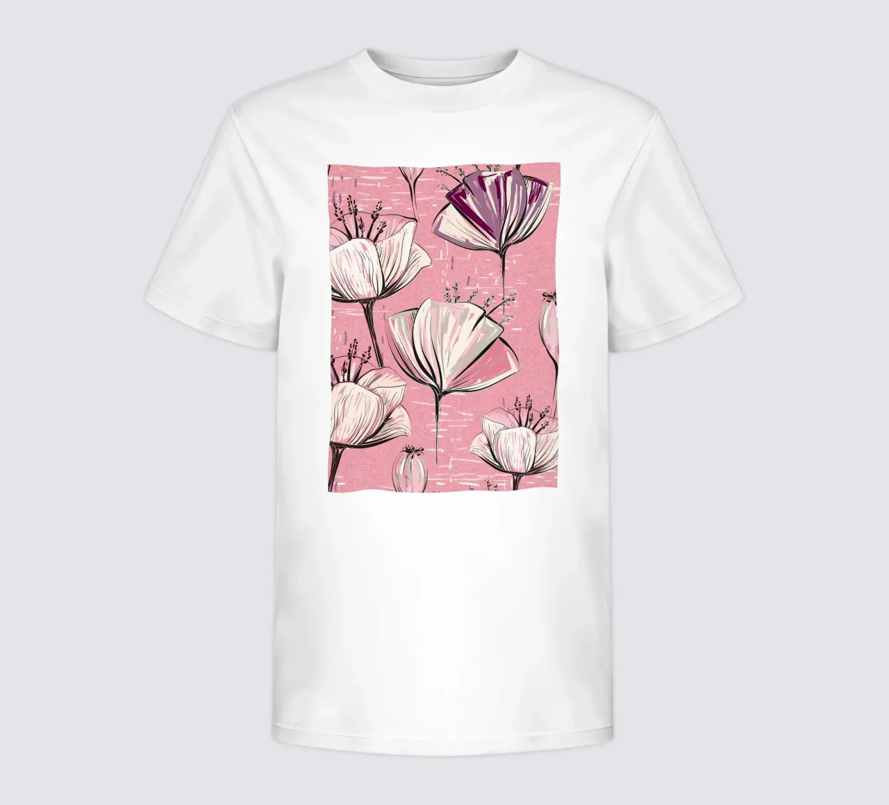 Retro Flower Pattern 01 kids t-shirt by diedrich
