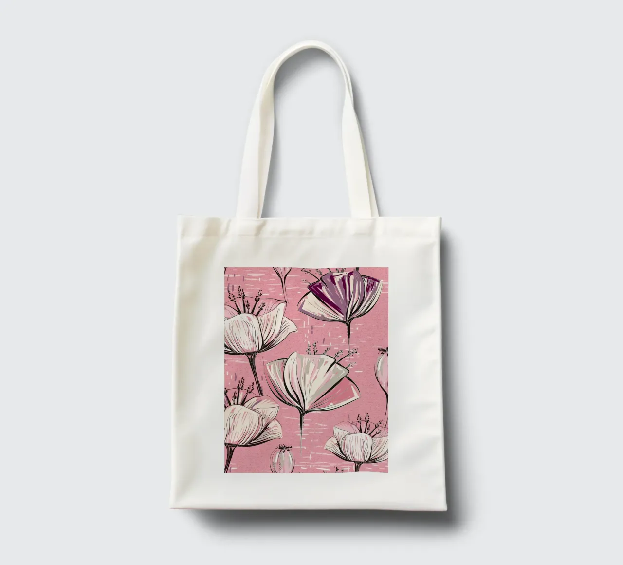 Retro Flower Pattern 01 tote bag by diedrich