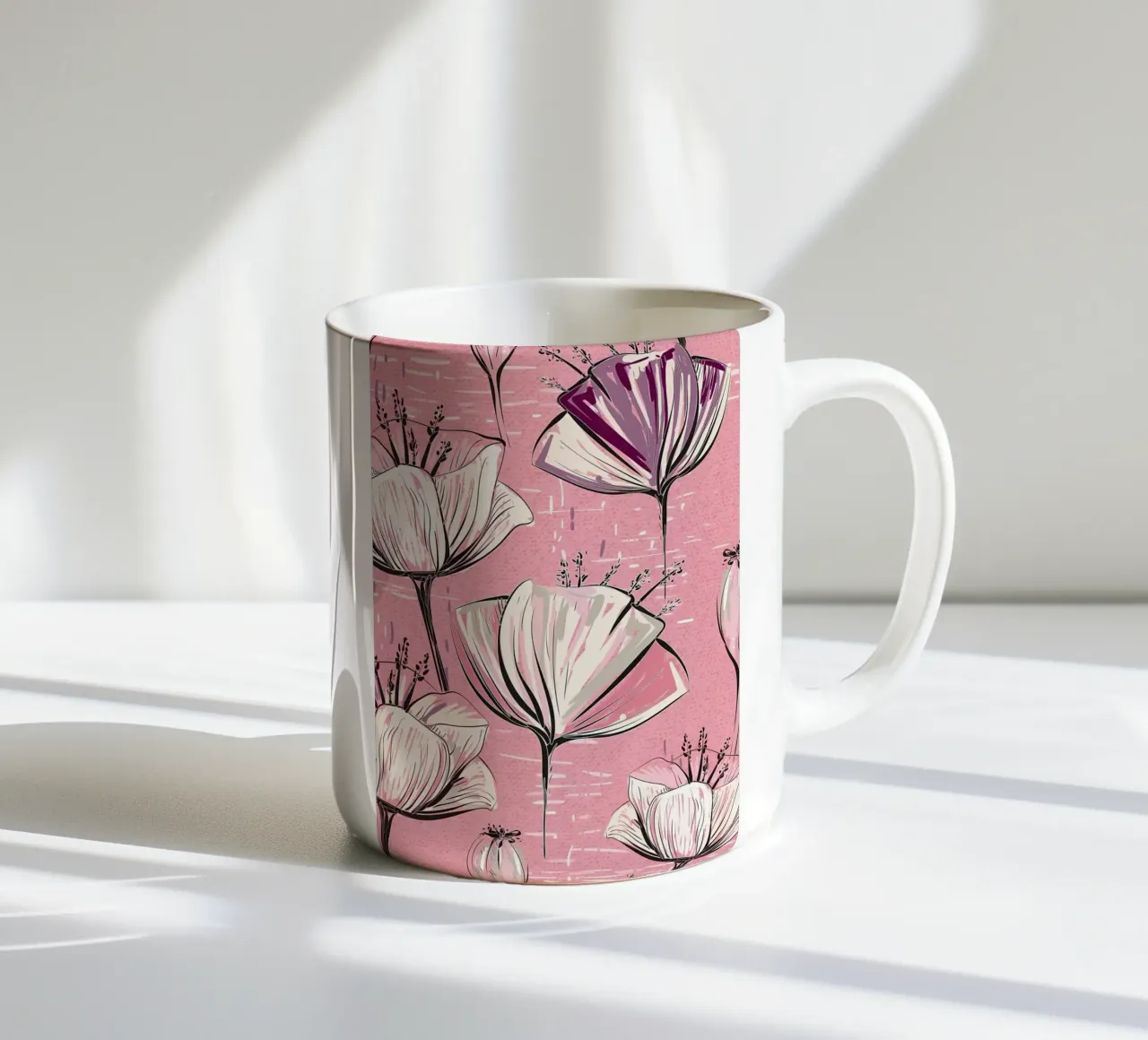 Motivo floreale retrò 01 tazza in ceramica da diedrich