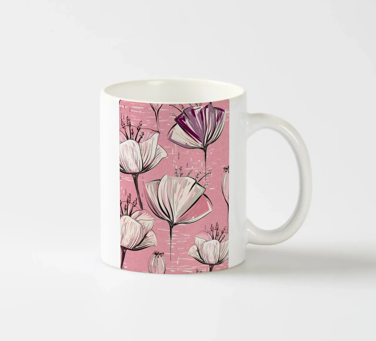 Motivo floreale retrò 01 tazza in ceramica da diedrich