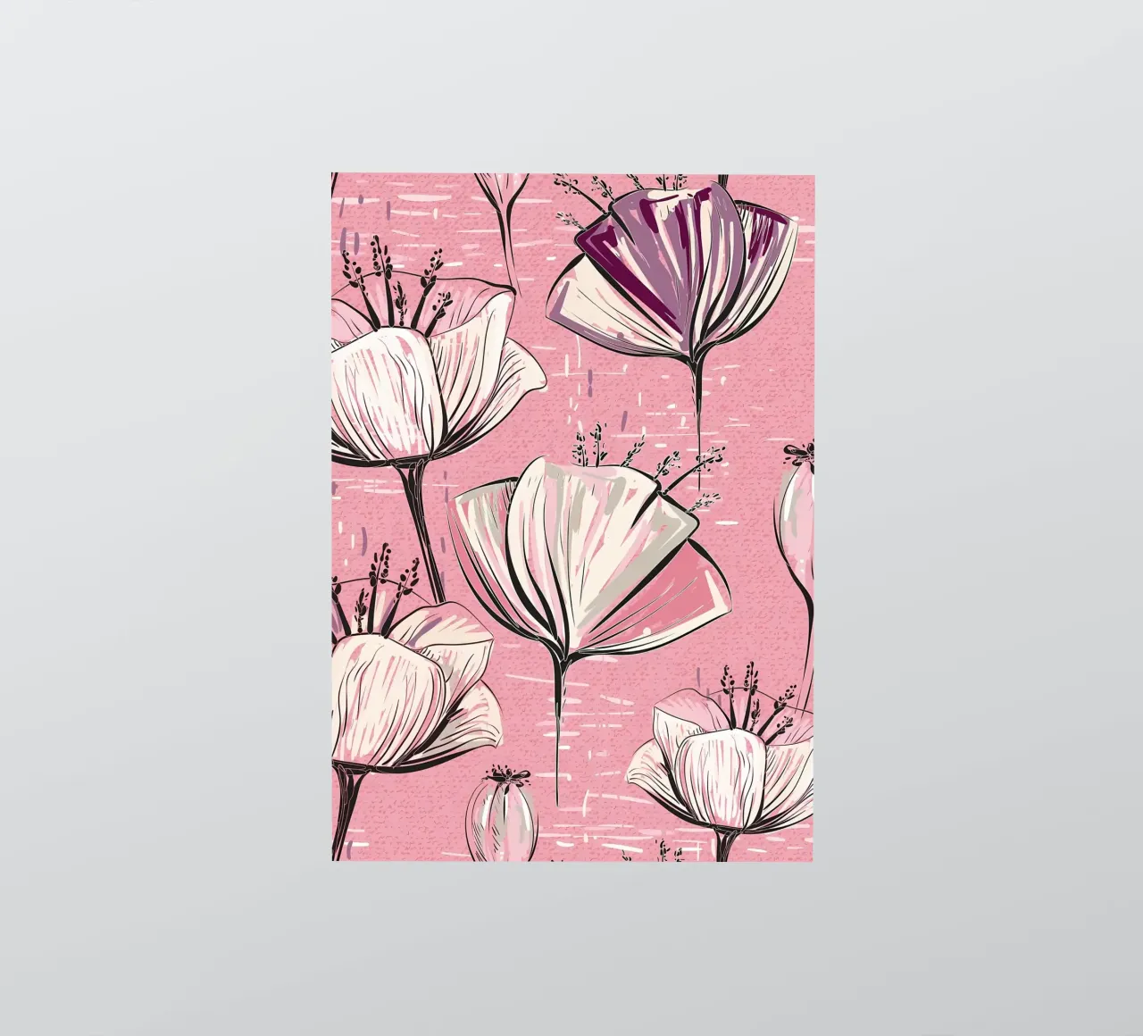 Retro Flower Pattern 01 sticker by diedrich