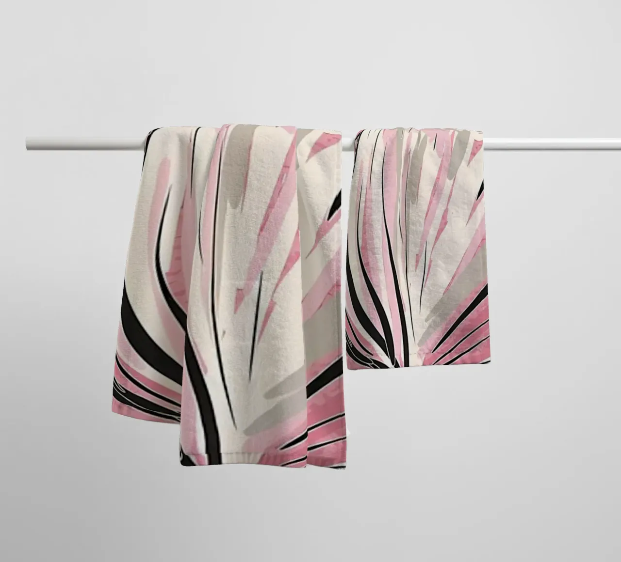 Retro Flower Pattern 01 towel by diedrich