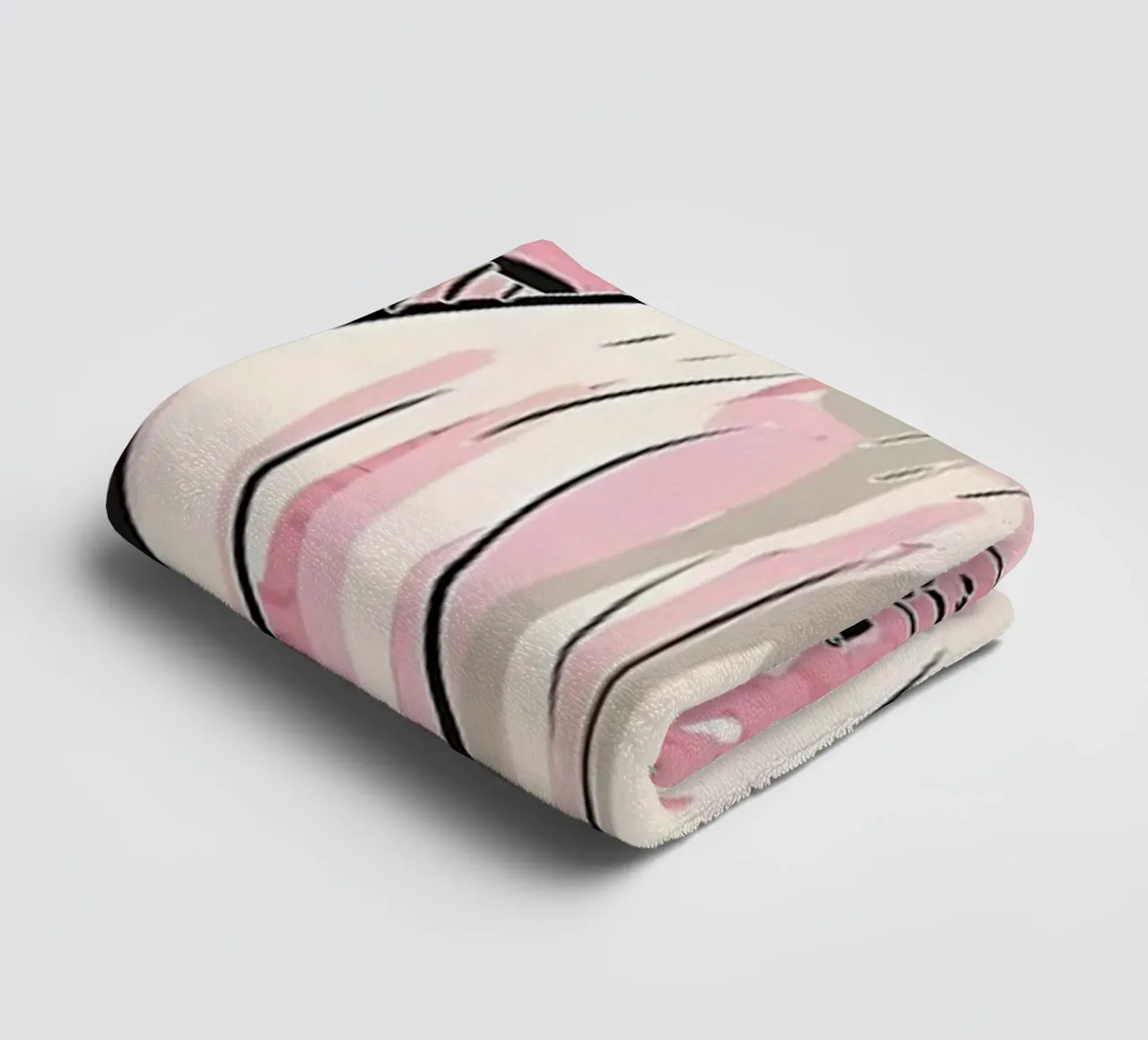 Retro Flower Pattern 01 towel by diedrich