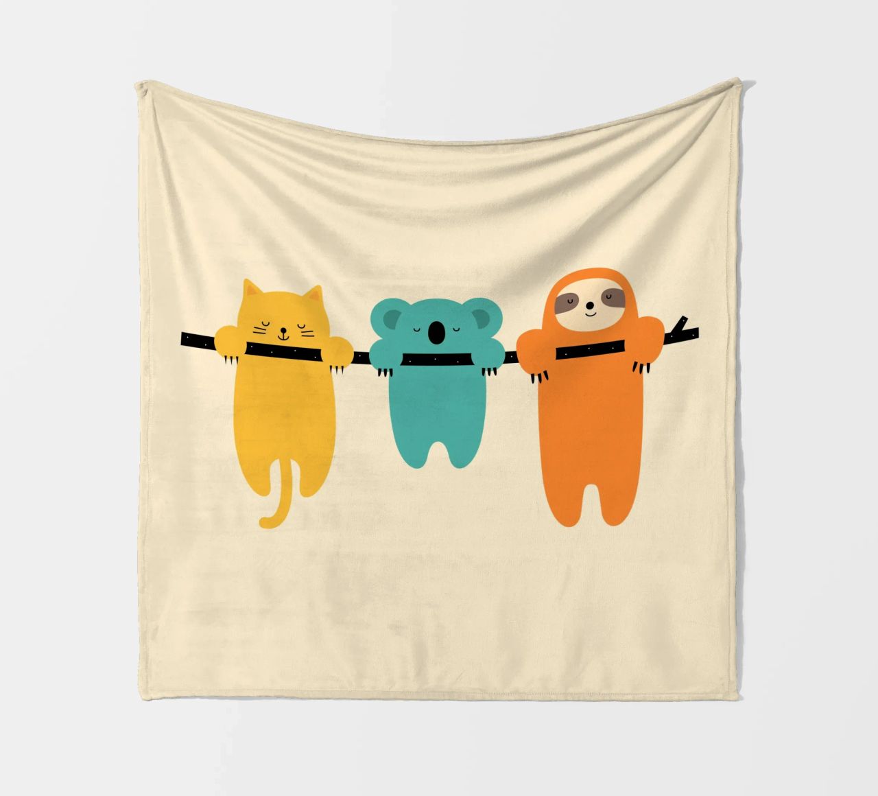 Hang in There fleece blanket by Andy Westface