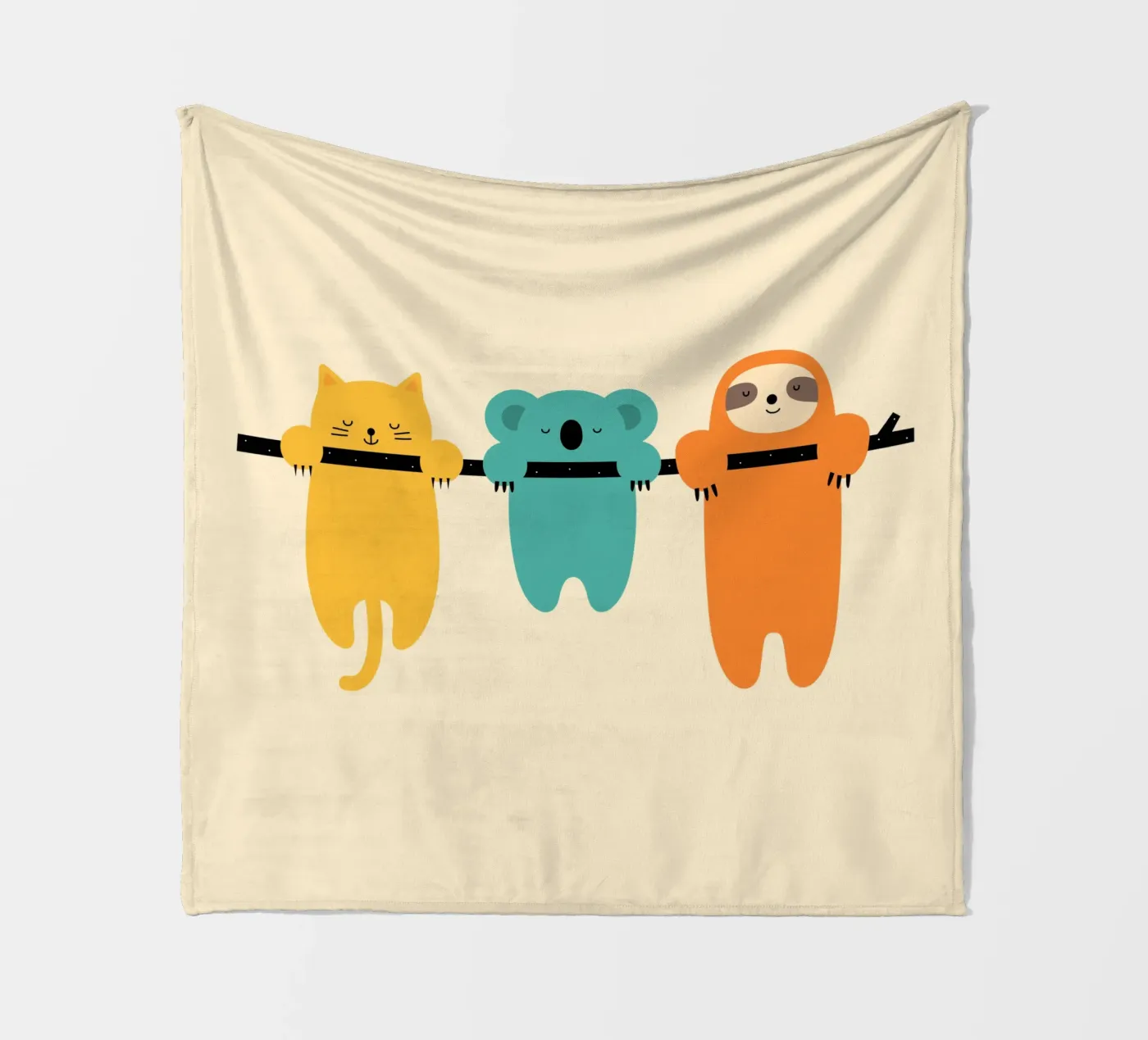 Durchhalten Fleecedecke von Andy Westface