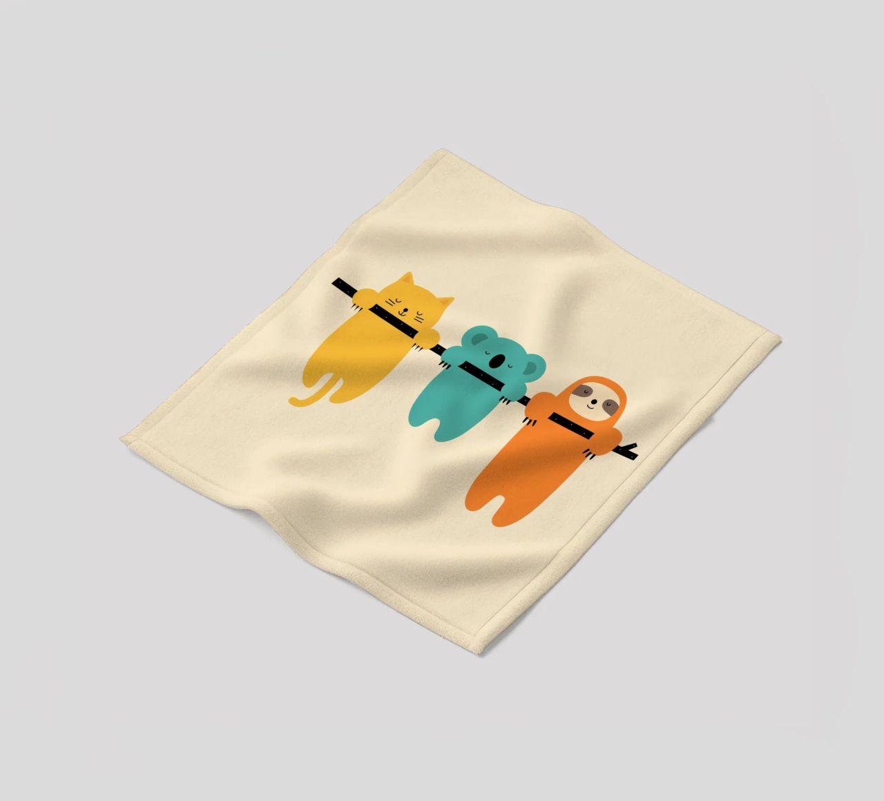 Hang in There fleece blanket by Andy Westface