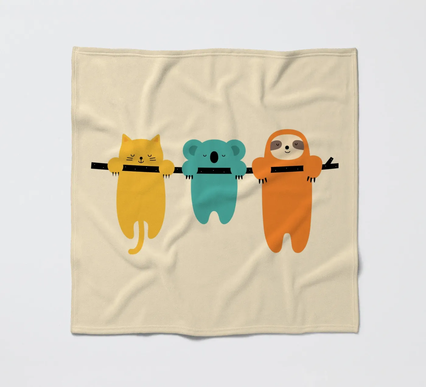 Durchhalten Fleecedecke von Andy Westface