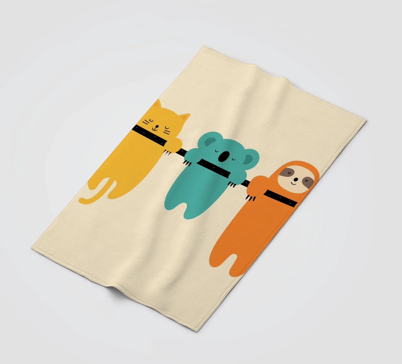 Hang in There fleece blanket by Andy Westface