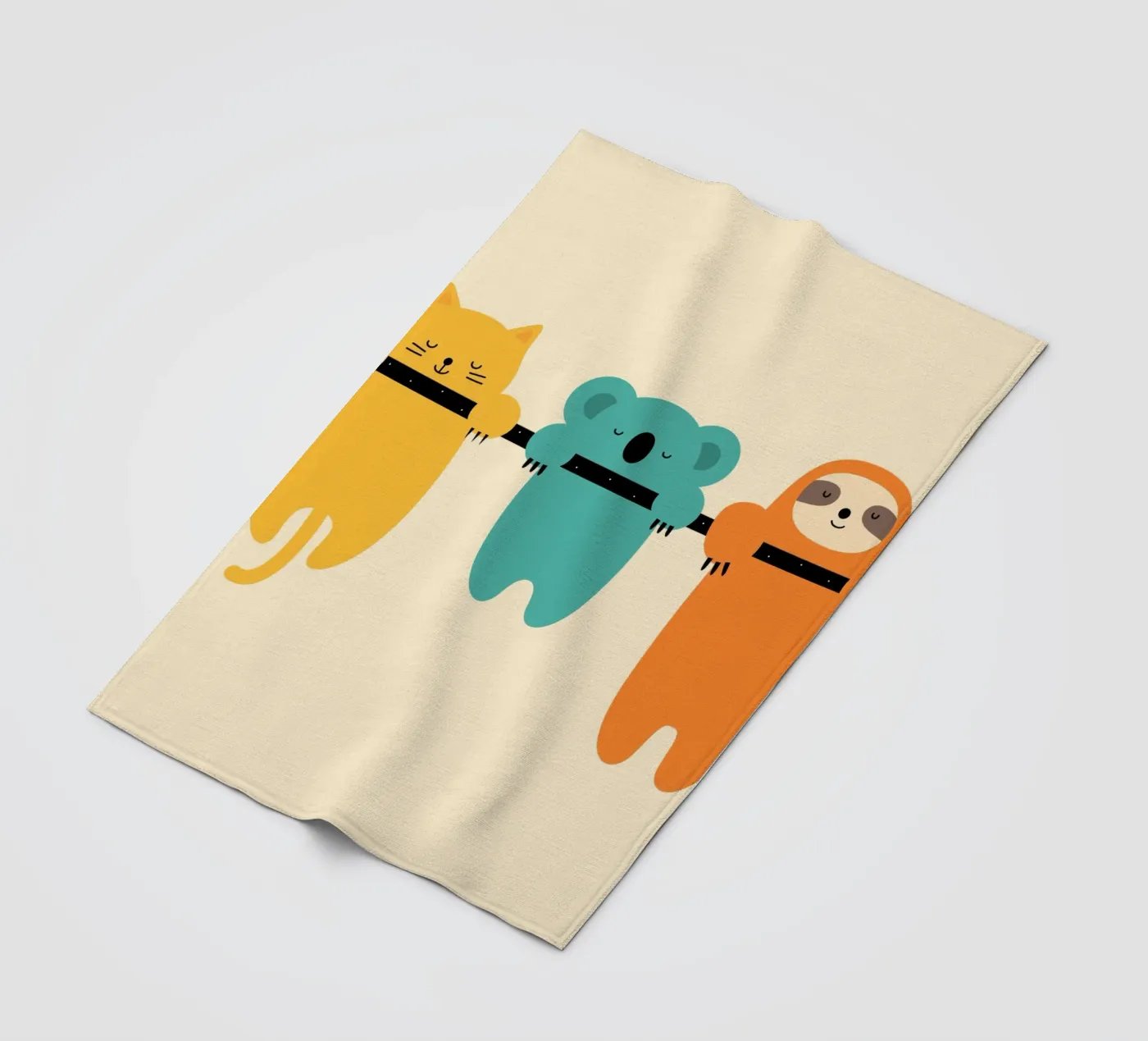 Durchhalten Fleecedecke von Andy Westface