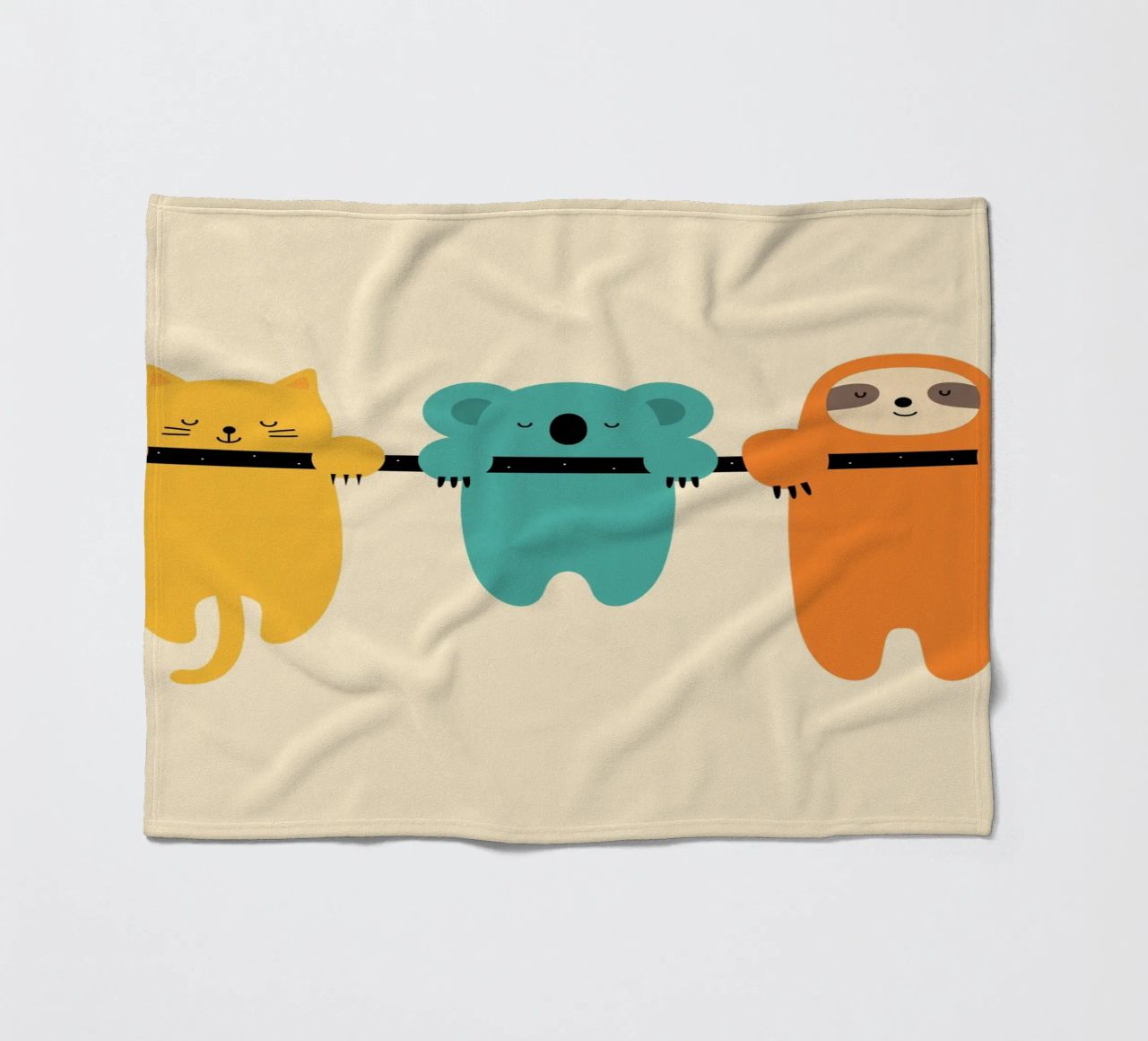 Hang in There fleece blanket by Andy Westface