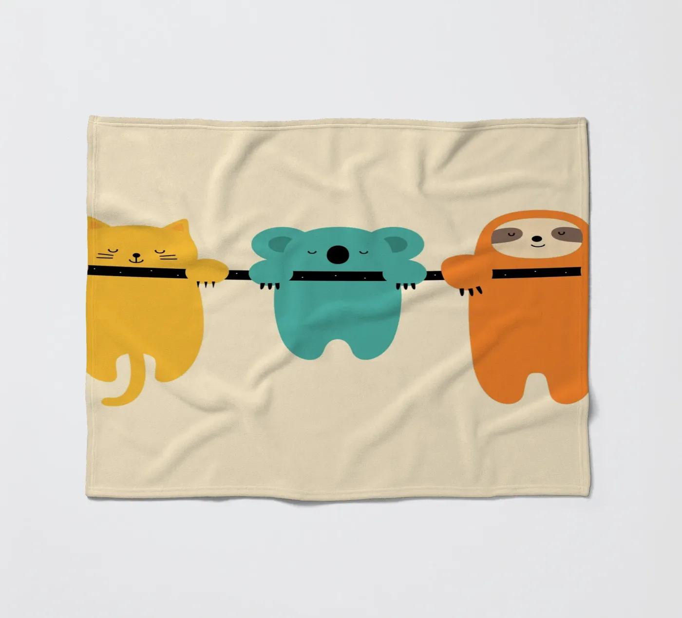 Durchhalten Fleecedecke von Andy Westface