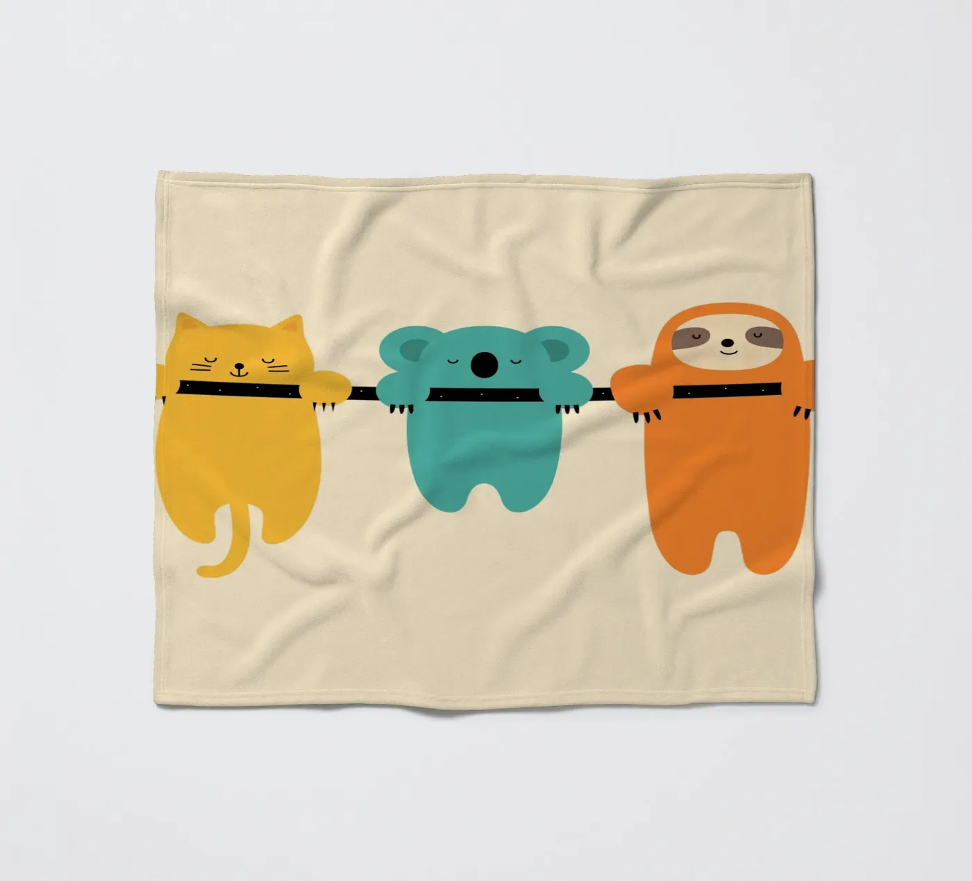 Durchhalten Fleecedecke von Andy Westface