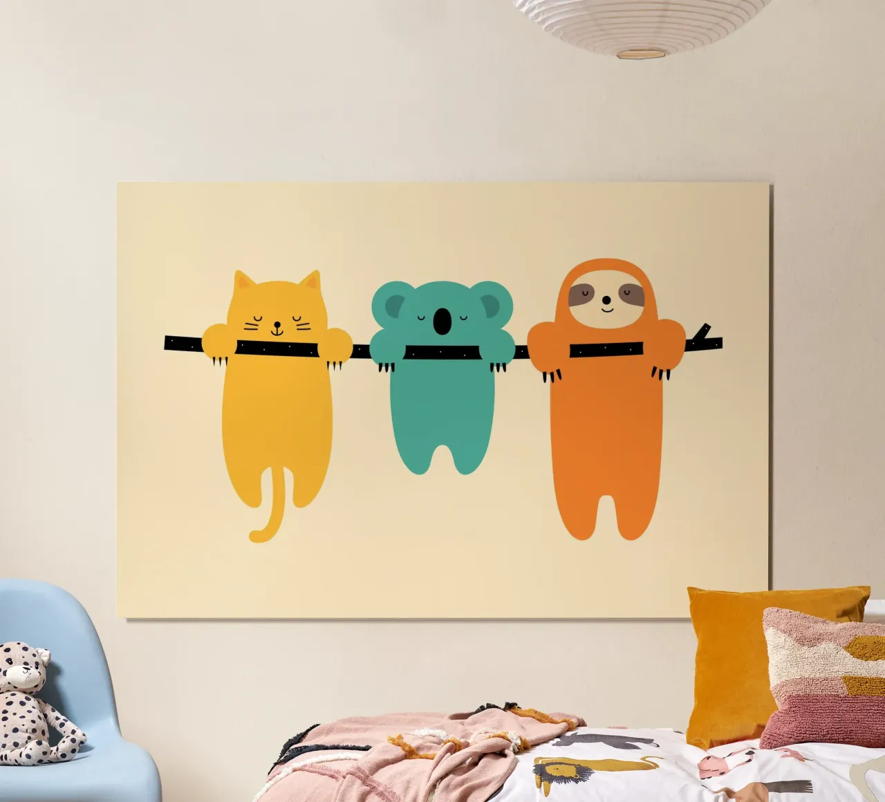Resistere poster con telaio in legno da Andy Westface
