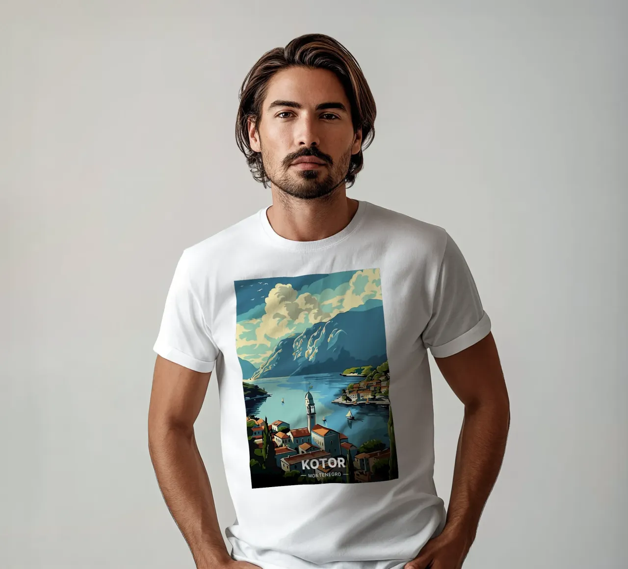 Kotor - Montenegro t-shirt da Trending Art Company