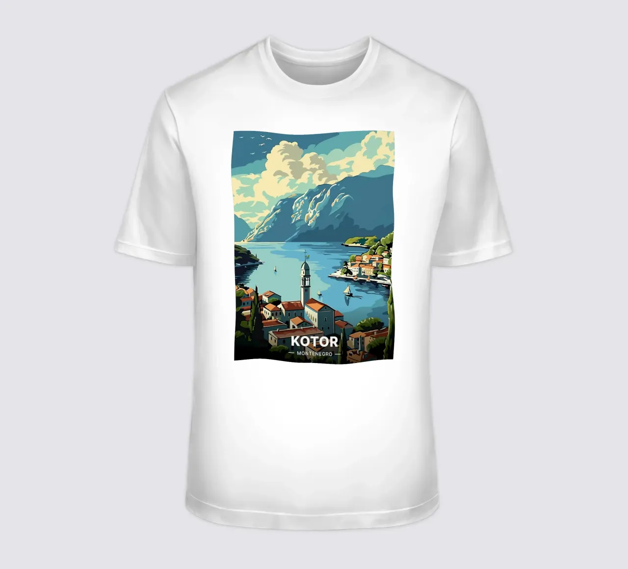 Kotor - Montenegro t-shirt da Trending Art Company