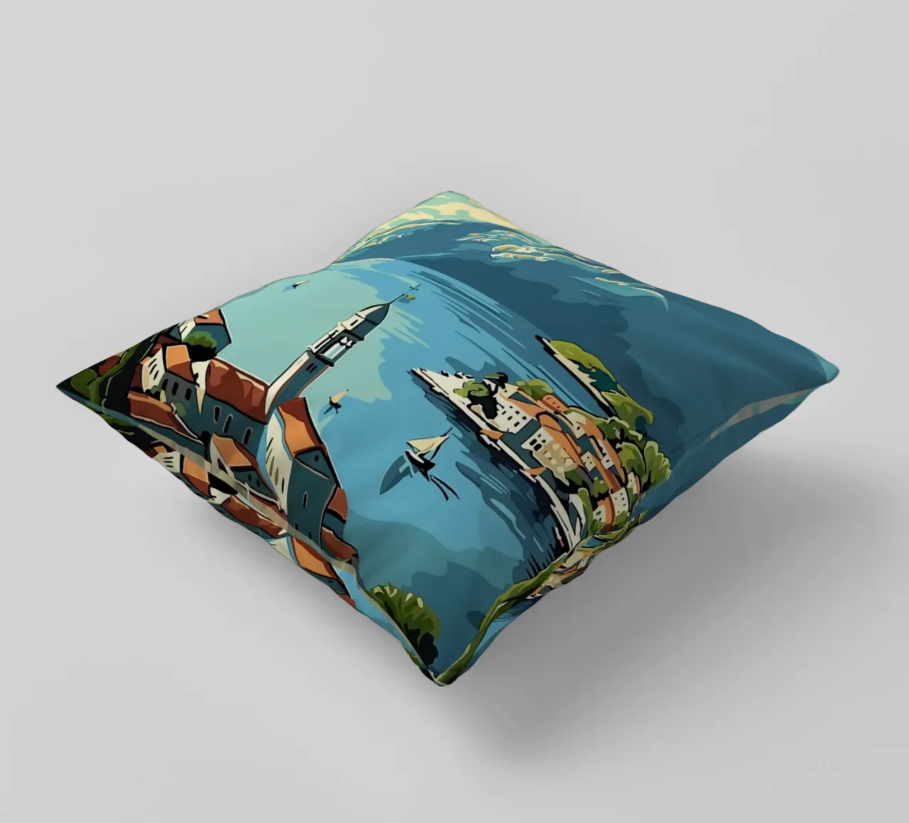 Kotor - Montenegro cuscino da Trending Art Company