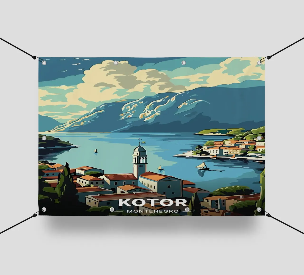 Kotor - Montenegro telo in pvc da Trending Art Company