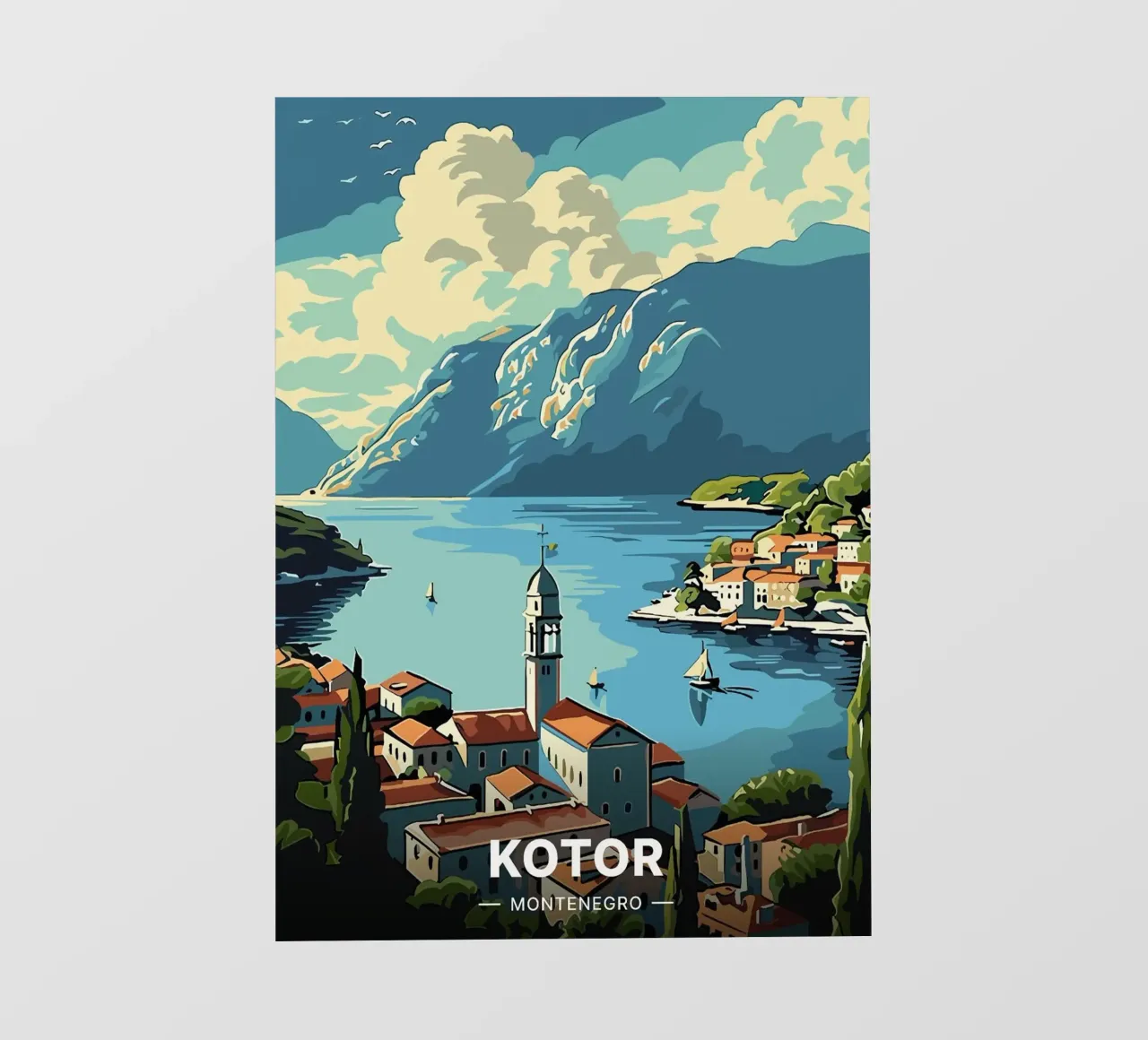 Kotor - Montenegro telo in pvc da Trending Art Company
