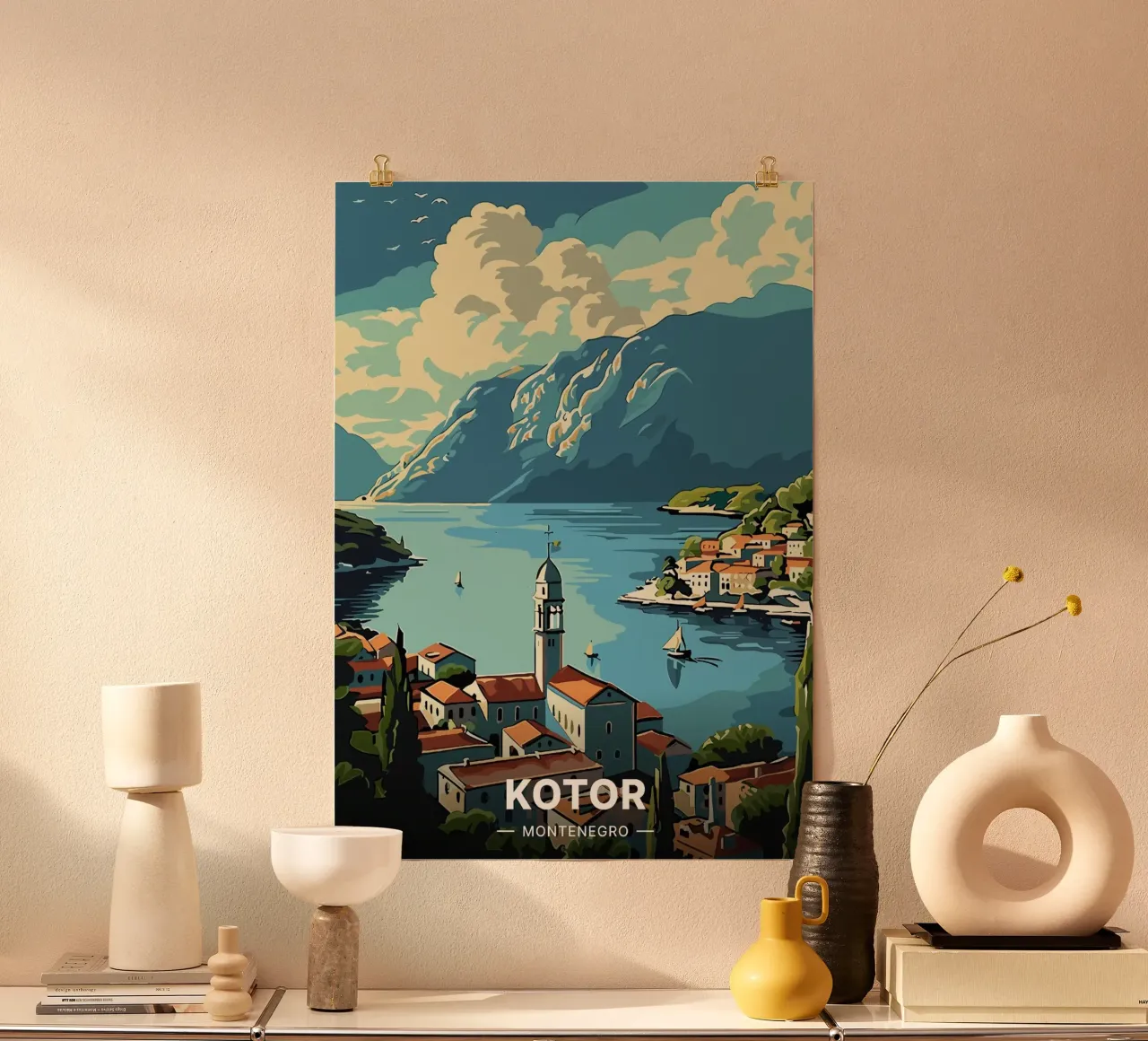 Kotor - Montenegro carta hahnemühle da Trending Art Company