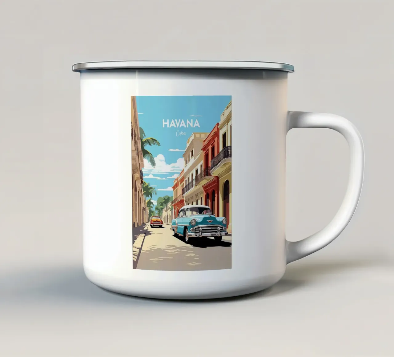 Havana - Cuba tazza in smalto da Trending Art Company