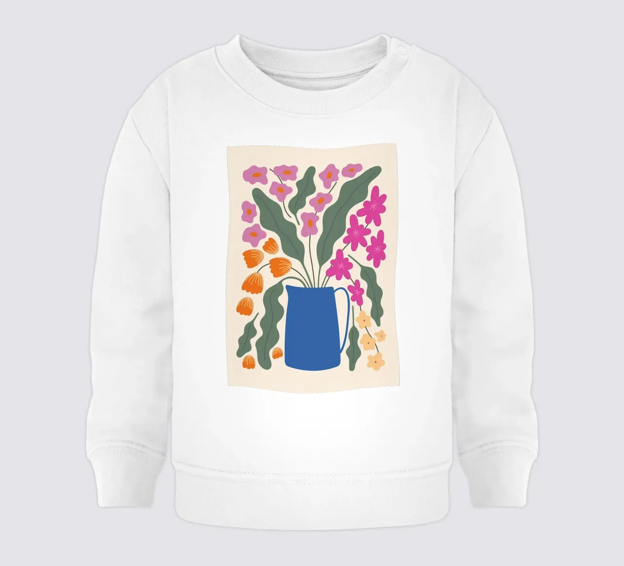 Estetica Fiori d'epoca su vaso Retro felpa neonato da diedrich