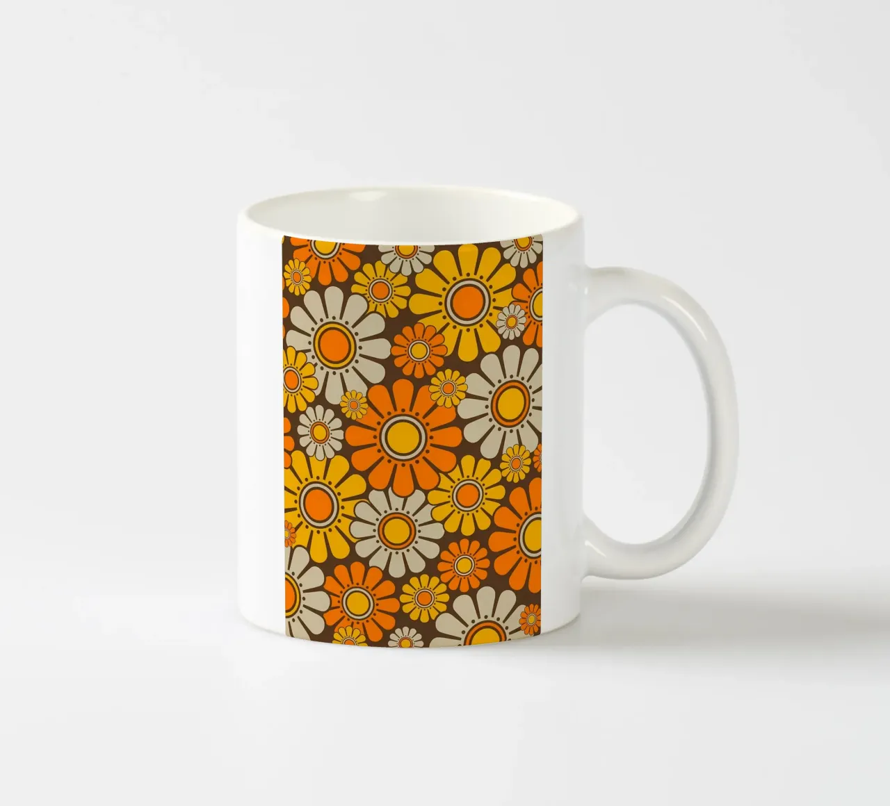 Motivo floreale retrò a margherita tazza in ceramica da diedrich