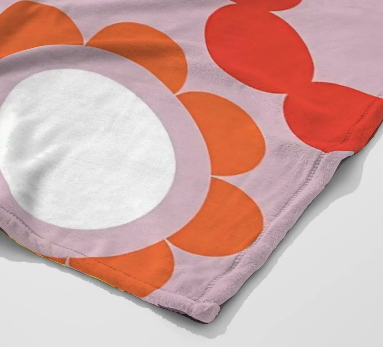 Fiori viola retrò coperta in pile da diedrich