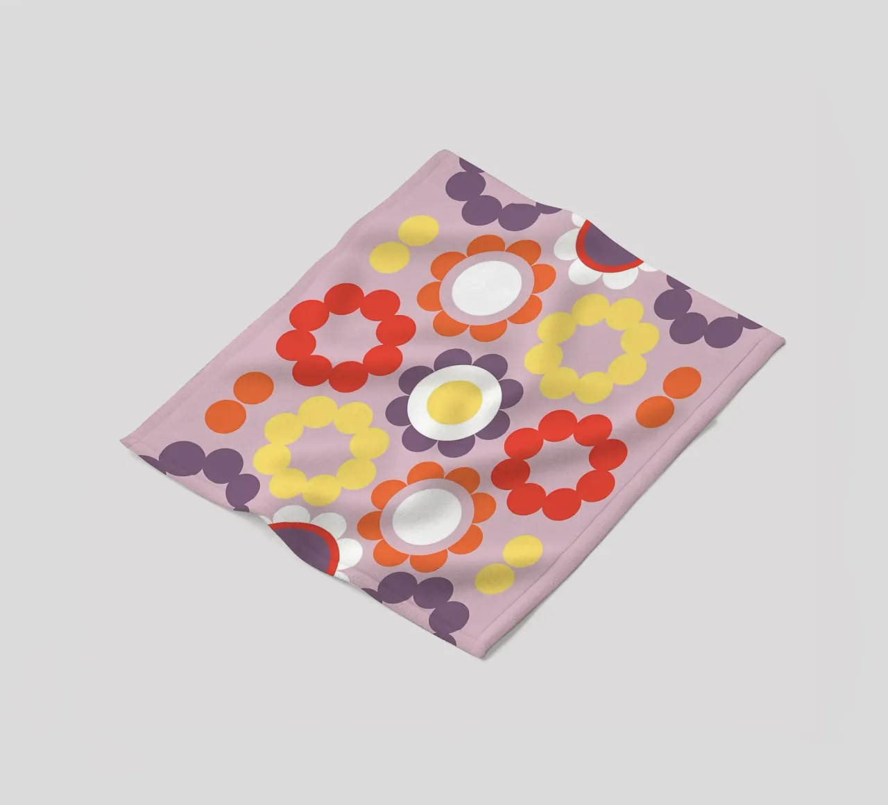 Fiori viola retrò coperta in pile da diedrich