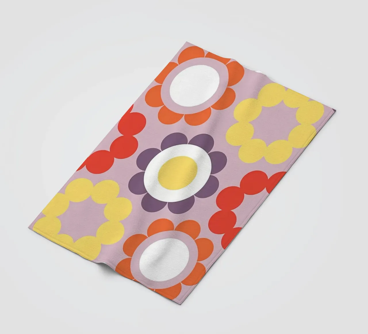 Fiori viola retrò coperta in pile da diedrich