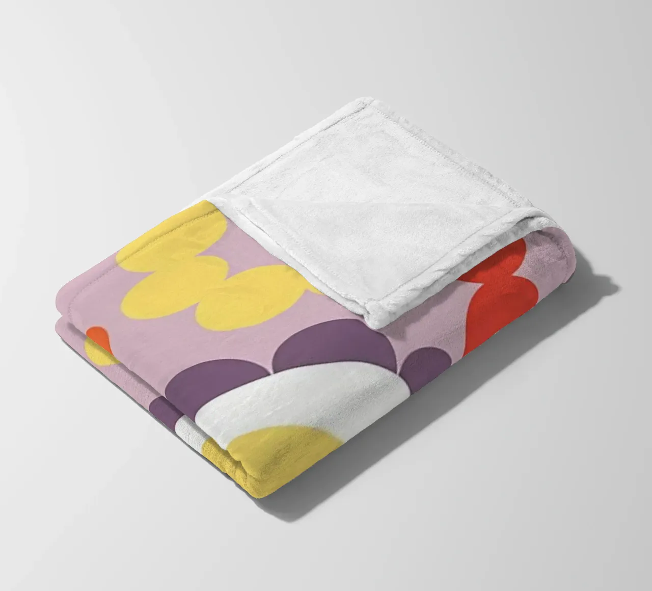 Fiori viola retrò coperta in pile da diedrich
