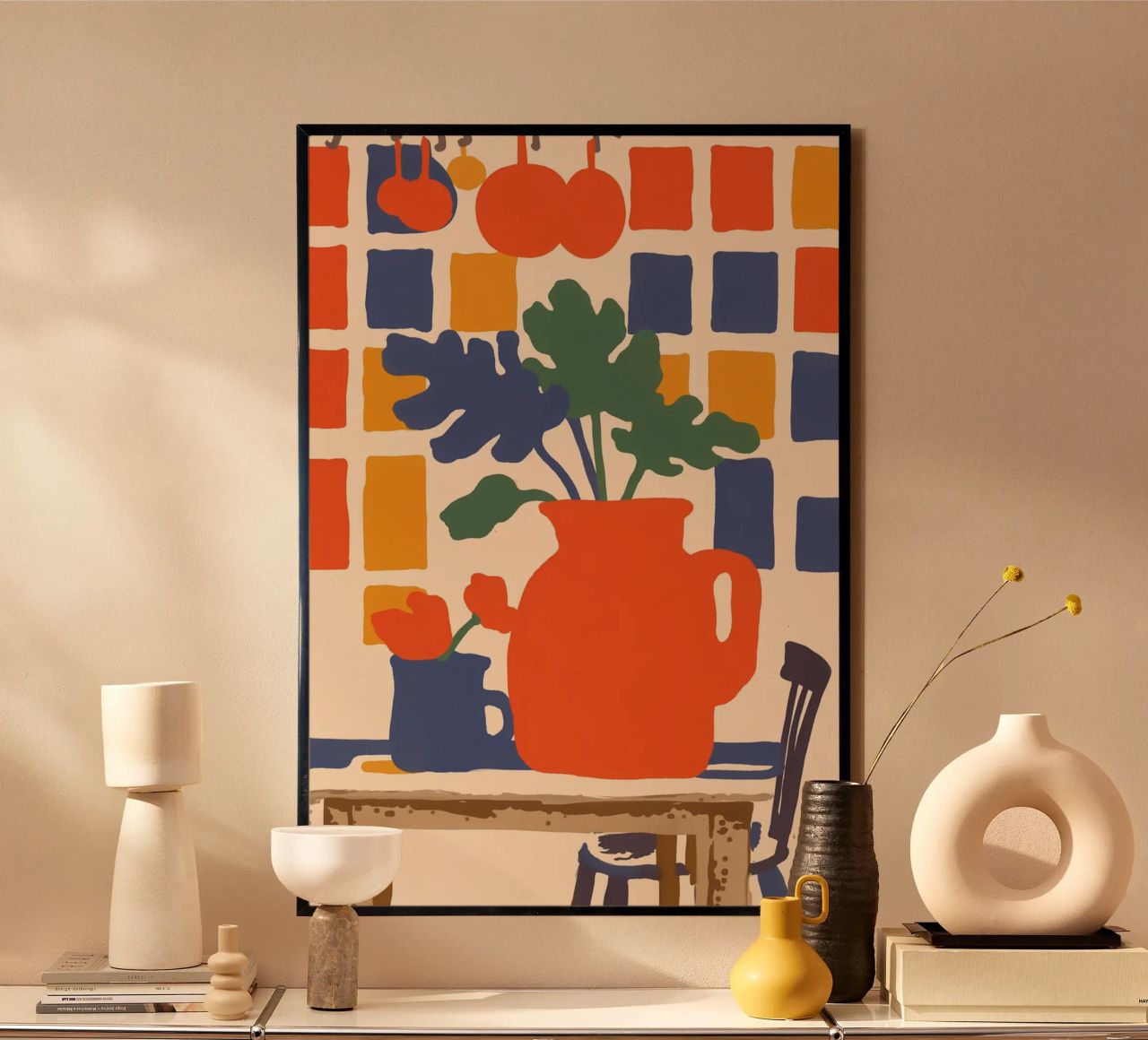 Cuisines botaniques Carreaux poster de Carinaprint