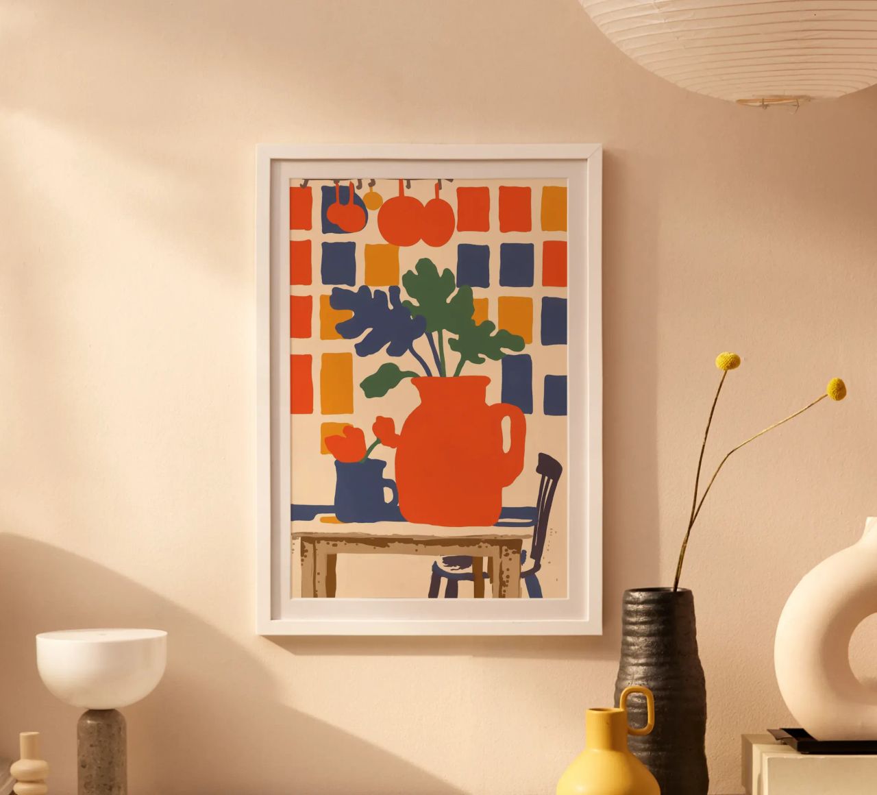 Cuisines botaniques Carreaux poster de Carinaprint